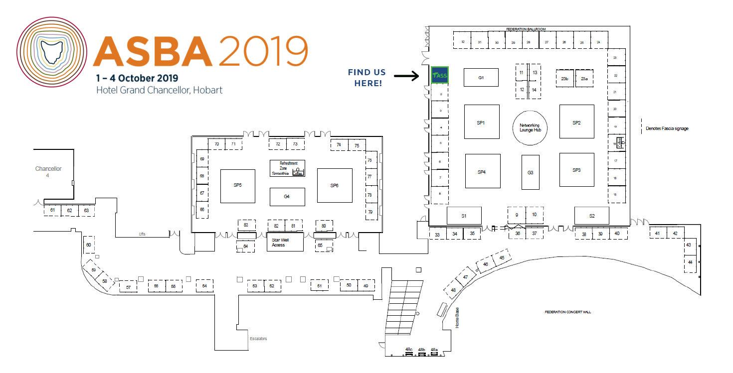 ASBA Stand Location