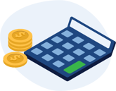Calculator blob icon