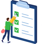 Checklist white blob