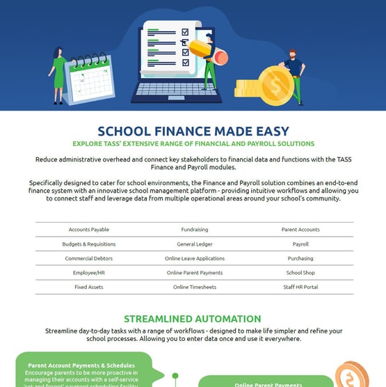 Finance and payroll screenshot