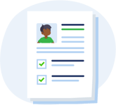 Student Profile blob icon