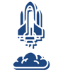 rocket icon white