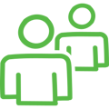 users-couple-hand-drawn-outlines