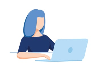 woman on laptop